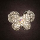Bridal Butterfly crystal Rhinestone Brooch pin PI459