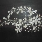 Bridal Rhinestone crystal flower Hair tiara Comb RB338