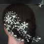Bridal Rhinestone crystal flower Hair tiara Comb RB338