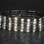 4 row Bridal Stretchy Rhinestone Bangle Bracelet BR54