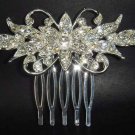 New Bridal crystal Rhinestone Hair tiara Comb RB73