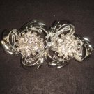 Bridal flower Rhinestone clasp hook buckle button BU39