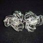 Bridal flower Rhinestone clasp hook buckle button BU39