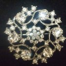 Bridal Cake vintage style  Rhinestone Brooch pin PI438