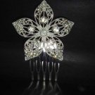 Bridal Crystal Rhinestone Flower Hair tiara Comb RB212