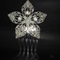 Bridal Crystal Rhinestone Flower Hair tiara Comb RB212
