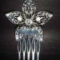 Bridal Crystal Rhinestone Flower Hair tiara Comb RB212