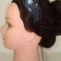 Bridal paisley applique Rhinestone tiara Headband HR141