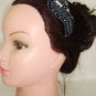 Bridal paisley applique Rhinestone tiara Headband HR141