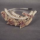 Bridal crystal bead Rhinestone tiara Headband HR132
