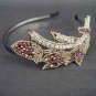 Bridal crystal bead Rhinestone tiara Headband HR132