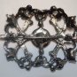 Bridal Vintage Style black Rhinestone Brooch pin PI433