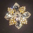 Bridal Flower Vintage style Rhinestone Brooch pin PI75
