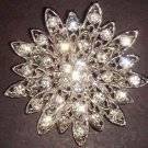Bridal Vintage style Cake decoration topper Crystal Rhinestone Brooch pin PI06