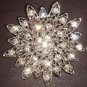 Bridal Vintage style Cake decoration topper Crystal Rhinestone Brooch pin PI06