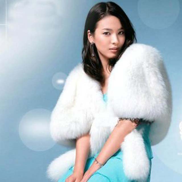Bridal OFF white Faux Fur Shrug Shawl Cape Wrap BOLERO SF139