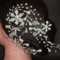 Bridal Rhinestone crystal flower Headpiece Hedadress Hair tiara Comb RB338