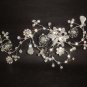 Bridal Crystal Rhinestone Flower Headpiece Headwear Hair tiara Comb RB318