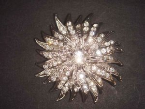 Bridal cake decoration Rhinestone Brooch pin PI494