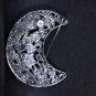 Bridal Rhinestone moon AB crystal scarf cake dress decoration Brooch pin PI551