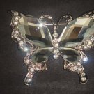 Bridal Butterfly cake dress scarf decoration Crystal Rhinestone Brooch pin PI547