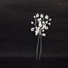 Bridal Faux pearl crystal rhinestone Hairpin hair pin RP173