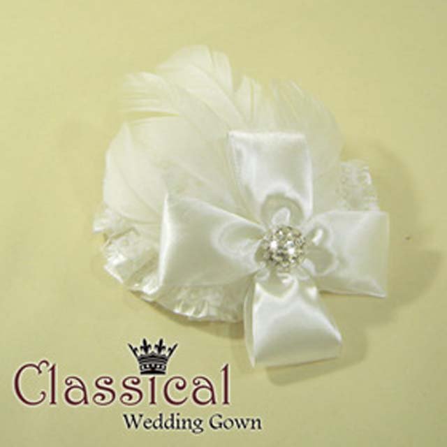 Bridal Feather Hair Fascinator hair hat lace clip BA154