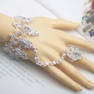 Bridal Rhinestone A B cystal slave Bracelet earring necklace NR322