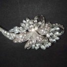 Bridal Cake Dress decoration Faether crystal Rhinestone Brooch pin