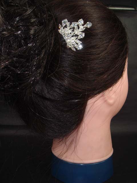Bridal Rhinestone crystal vintage style headpiece Wedding Tiara Hair Comb RB296