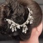 Bridal Rhinestone applique cystal Pendant forebead Headband hair tiara HR147