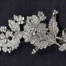 Bridal crystal Flower rhinestone headpiece hair tiara topknot comb RB598
