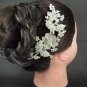 Bridal crystal Flower rhinestone headpiece hair tiara topknot comb RB598