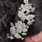 Bridal crystal Flower rhinestone headpiece hair tiara topknot comb RB598