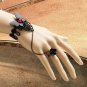 Gothic Lolita Sexy Butterfly black Red Belly dance slave bracelet BR308