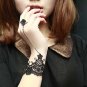 Gothic Lolita Sexy Flower black Belly dance slave bracelet BR293