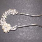Bridal Flower crystal Faux Pearl rhinestone Hairpin hair pin RP177
