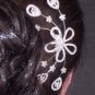 Bridal Rhinestone Crystal Flower Headdress Headpiece Hair tiara Comb RB566