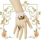 Party Prom Belly dance mask pink Lolita white necklace bracelet anklet BR307