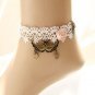 Party Prom Belly dance mask pink Lolita white necklace bracelet anklet BR307