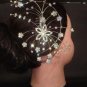 Bridal Rhinestone Flower crystal Headdress Headpiece Hair tiara Comb RB429