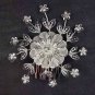 Bridal Rhinestone Prom Headpiece Flower Crystal Hair tiara Comb RB583