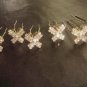 6 Bridal Butterfly crystal Headpiece Rhinestone Hairpins Hair pins RP165