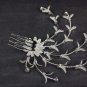 Bridal Rhinestone Flower Headpiece Flower Crystal Hair tiara Comb RB580