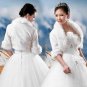 Bridal 3/4 sleeve Shrug White Crochet BOLERO Shawl Stole Wrap Cape SF150