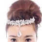 Bridal Rhinestone Crystal Prom Crown dangle Butterfly Hair tiara necklace HR189