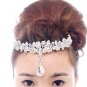 Bridal Rhinestone Crystal Prom Crown dangle Butterfly Hair tiara necklace HR189