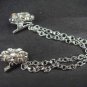 Vintage style crystal Rhinestone Scarf Sweater chain clip PI66