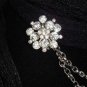 Vintage style crystal Rhinestone Scarf Sweater chain clip PI66