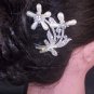 Bridal Flower crystal Faux Pearl rhinestone Hairpin hair pin RP176